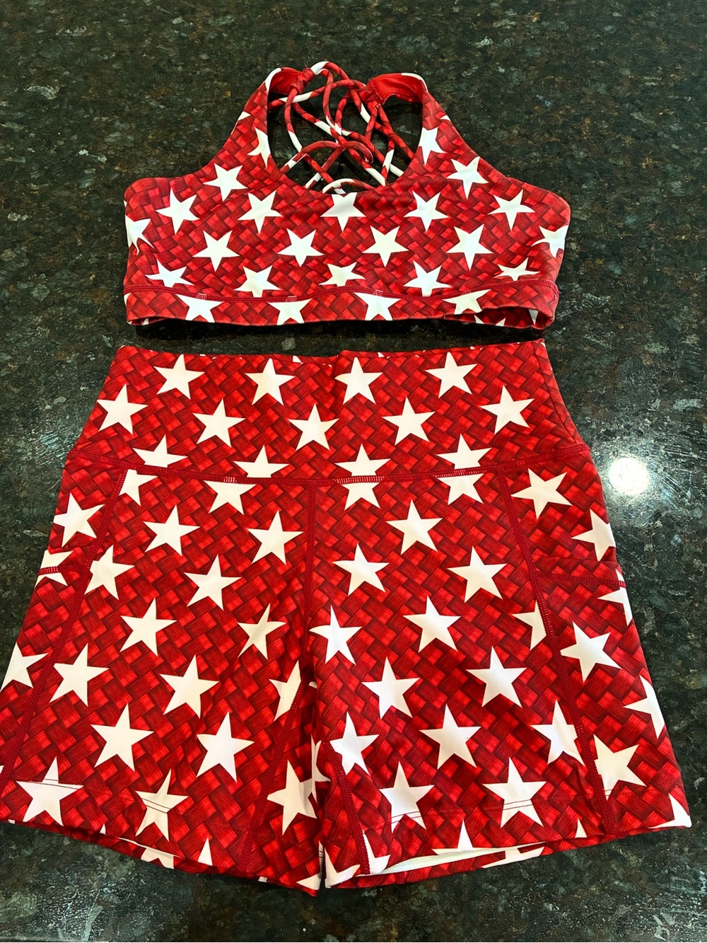 Constantly Varied Gear CVG Red Starstruck Shorts & Bra